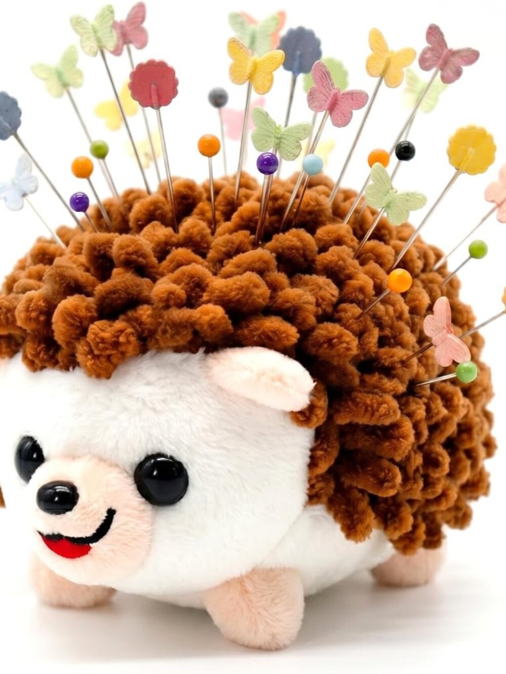 Plush Hedgehog Pin Cushion for Sewing - Soft Sewing Needle Holder